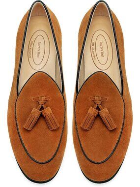 Women's Brown Suede Tassel Loafers Moccasins Slip On Comfortable Driving Flats